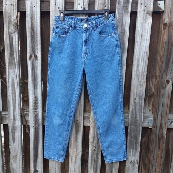 Nasty Gal Denim Jeans High Waist Mom Jeans Cotton Blend Pants Size M - Picture 13 of 13